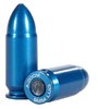 A-ZOOM 9mm Luger / 9x19 Exerzierpatrone / Pufferpatrone 10 Stück Made in USA Aluminium blau eloxiert