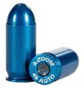 A-ZOOM .45 ACP Auto Exerzierpatrone / Pufferpatrone 10 Stück Made in USA Aluminium blau eloxiert