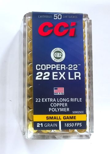Munition CCI .22 EX LR Copper-22